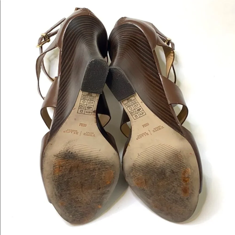 White House Black Market Bridget Wedge Sandals Size 9.5